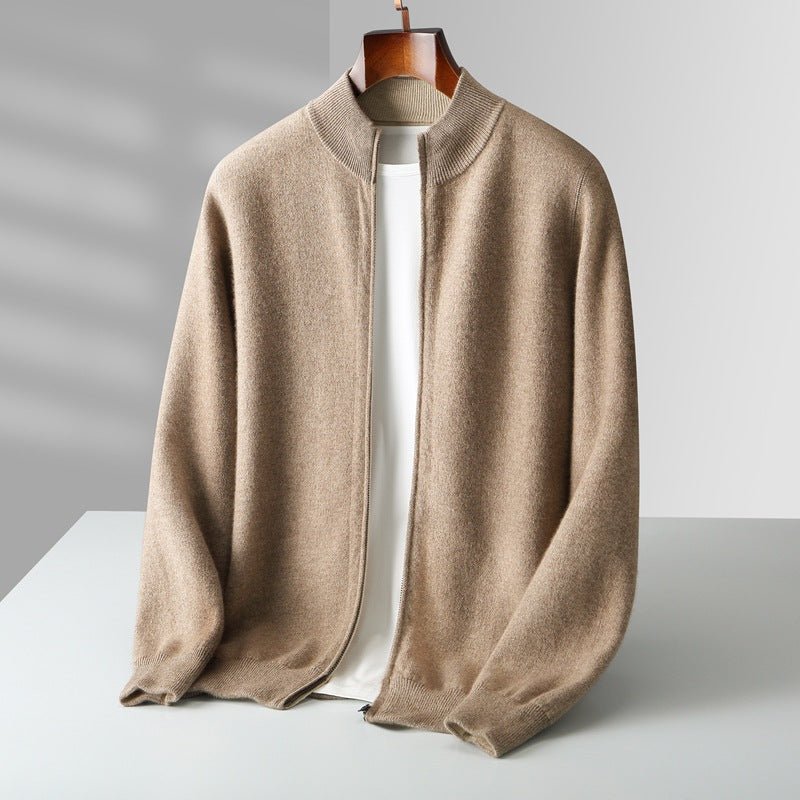 Cardigan Sweater Zipper-sweaters > cardigan sweater-Laventaire-Laventaire