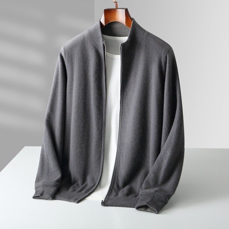 Cardigan Sweater Zipper-sweaters > cardigan sweater-Laventaire-Laventaire