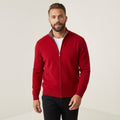 Cardigan Sweater Zipper-sweaters > cardigan sweater-Laventaire-Red-S-Laventaire