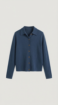 Cardigan Top With Collar-sweaters > cardigan-Laventaire-Laventaire