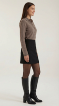 Cardigan Top With Collar-sweaters > cardigan-Laventaire-Laventaire