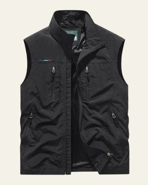 Cargo Travel Vest-vest > cargo vest-Laventaire-Black-M-Laventaire