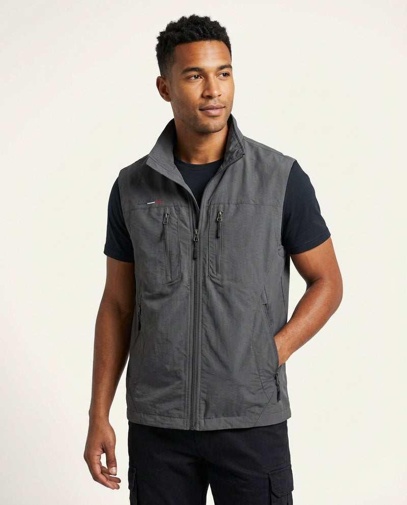Cargo Travel Vest-vest > cargo vest-Laventaire-Dark Gray-M-Laventaire