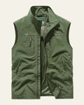 Cargo Travel Vest-vest > cargo vest-Laventaire-Olive Green-M-Laventaire
