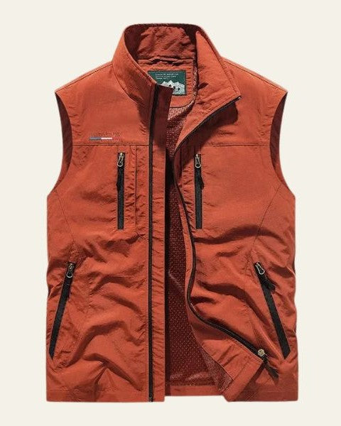 Cargo Travel Vest-vest > cargo vest-Laventaire-Orange-M-Laventaire