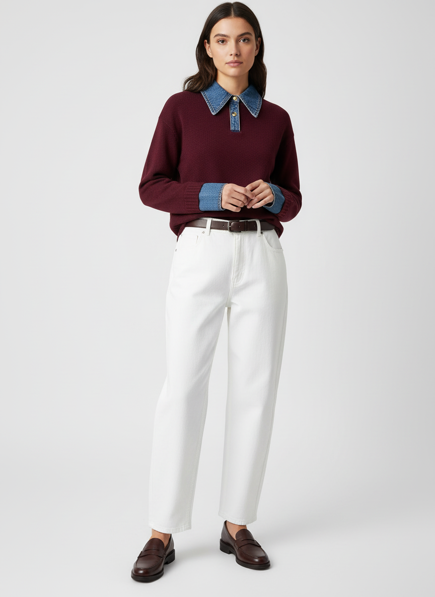 Casual 2 In 1 Sweater-tops > sweaters-Laventaire-Laventaire