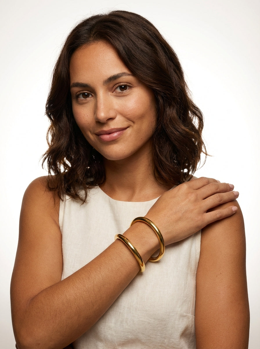 Casual Bangle Bracelet-jewelry > bracelets > bangle bracelets-Laventaire-Laventaire
