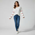 Casual Bell Sleeve Sweater-sweaters > bell sleeve sweater-Laventaire-Laventaire