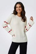 Casual Bell Sleeve Sweater-sweaters > bell sleeve sweater-Laventaire-White-S-Laventaire