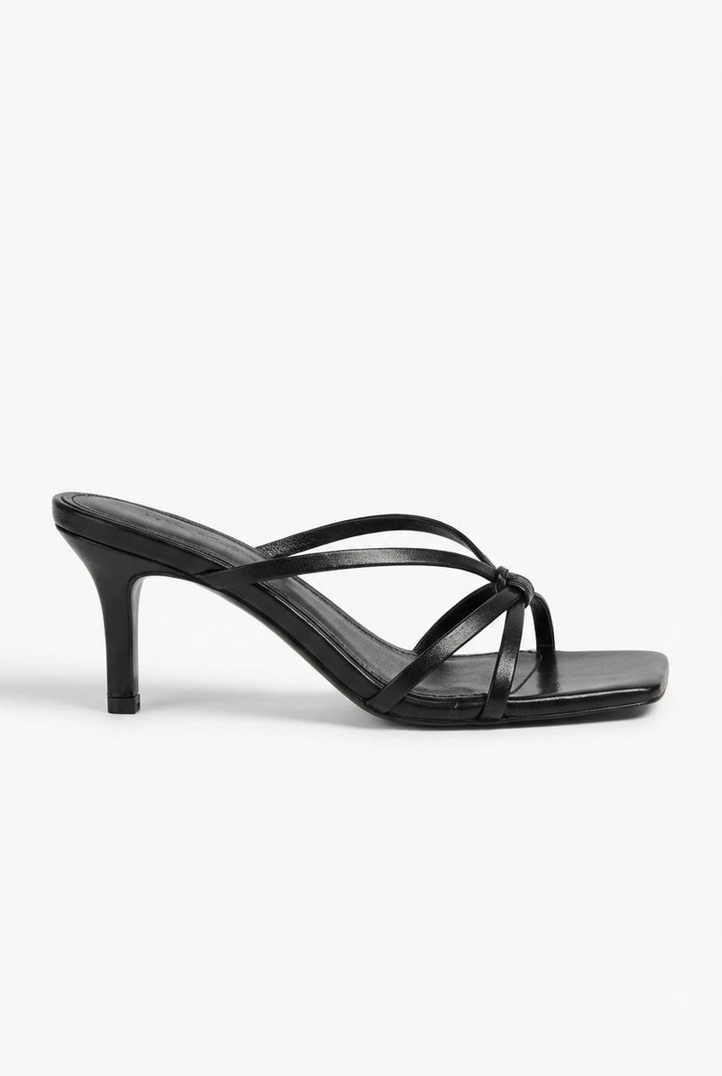 Casual Block Mules Shoes-footwear > mules-Laventaire-Black-34-Laventaire
