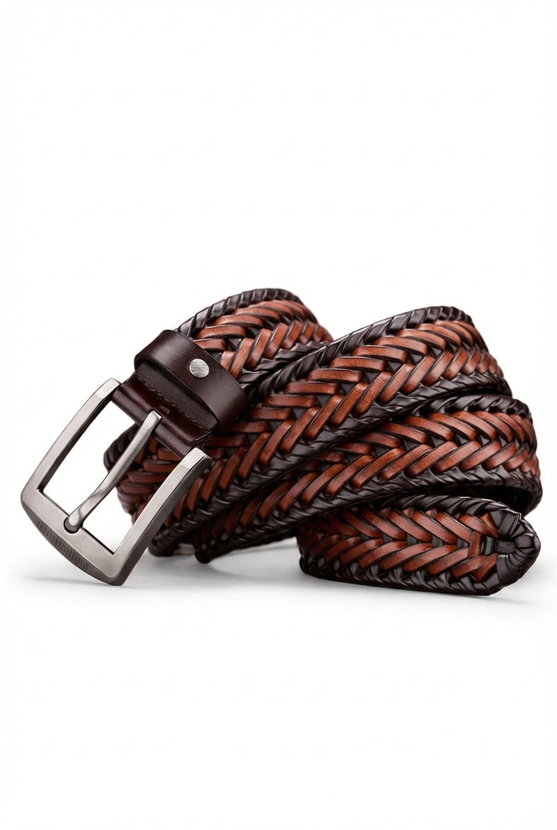 Casual Braided Belt-accessories > belts-Laventaire-Multicolor-S-Laventaire