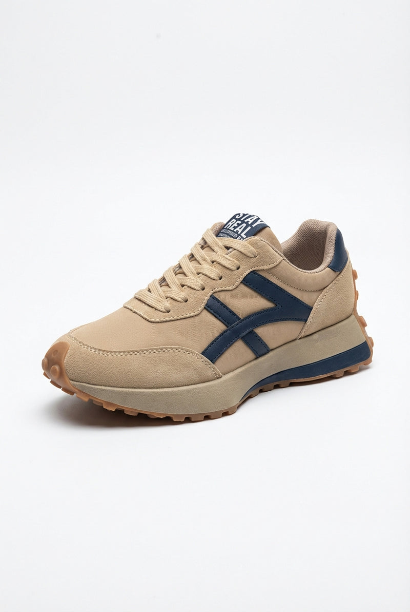 Casual Breathable Sneakers-footwear > sneakers-Laventaire-Khaki-35-Laventaire