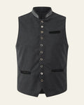 Casual Buttoned Vest-outerwear > vest-Laventaire-Laventaire