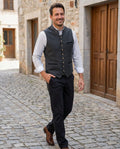 Casual Buttoned Vest-outerwear > vest-Laventaire-Laventaire