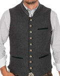 Casual Buttoned Vest-outerwear > vest-Laventaire-Laventaire