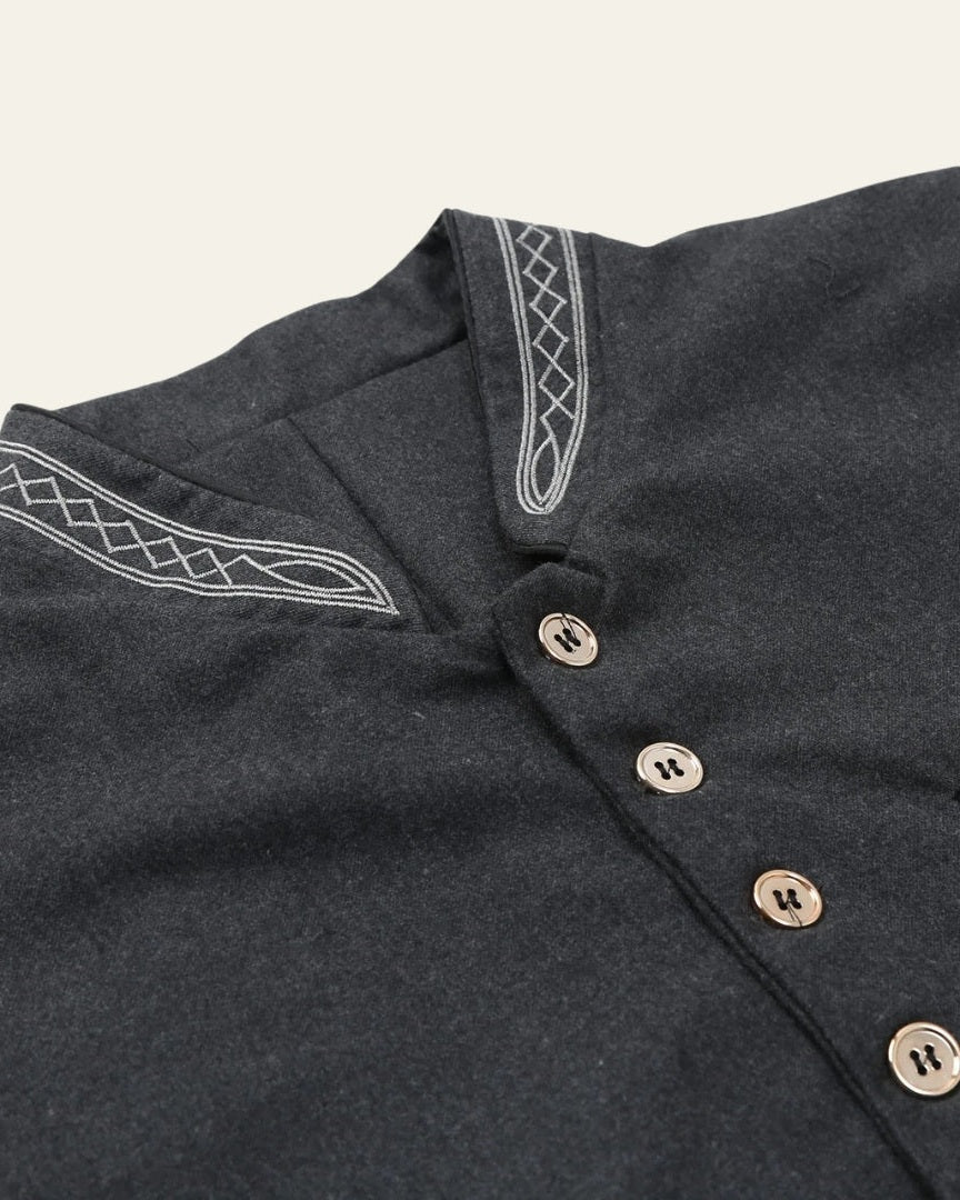 Casual Buttoned Vest-outerwear > vest-Laventaire-Laventaire