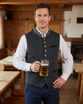 Casual Buttoned Vest-outerwear > vest-Laventaire-Laventaire