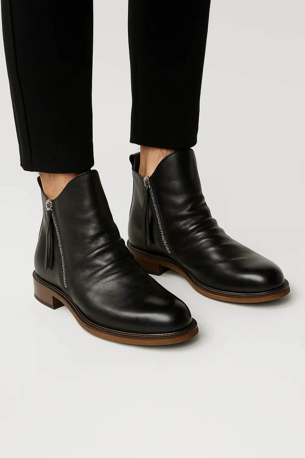 Casual Chelsea Ankle Boots-footwear > boots > ankle boots-Laventaire-Laventaire