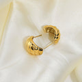 Casual Chunky Huggie Earrings-accessories > earrings > huggie earrings-Laventaire-Laventaire
