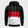 Casual Color Block Hoodie-hoodies > color block hoodie-Laventaire-Red-S-Laventaire