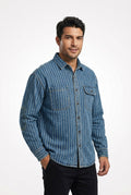 Casual Denim Shirt-shirts > button-up shirts > casual shirts-Laventaire-Laventaire