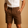 Casual Elastic Waist Shorts-shorts > casual shorts-Laventaire-Laventaire