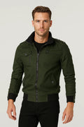Casual Fit Bomber Jacket-jackets > bomber jacket-Laventaire-Laventaire