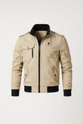 Casual Fit Bomber Jacket-jackets > bomber jacket-Laventaire-Laventaire