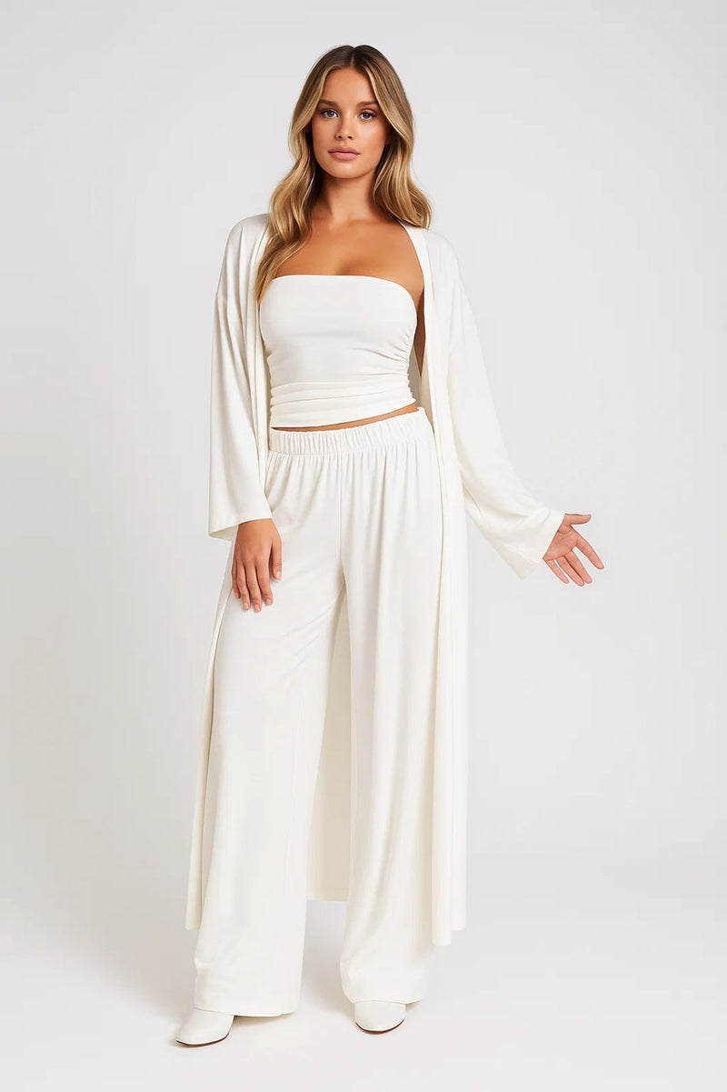 Casual Fit Loungewear Set-loungewear > loungewear set-Laventaire-Laventaire