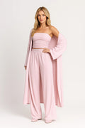 Casual Fit Loungewear Set-loungewear > loungewear set-Laventaire-Baby Pink-S-Laventaire