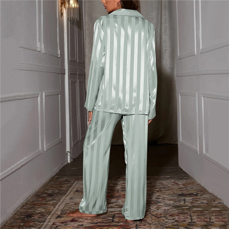 Casual Fit Pajama Set-loungewear > pajama set-Laventaire-Laventaire