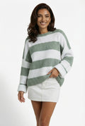 Casual Fit Ribbed Sweater-sweaters > casual sweaters-Laventaire-Laventaire