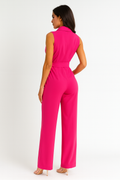 Casual Fit Wrap Jumpsuit-jumpsuits > wrap jumpsuit-Laventaire-Laventaire