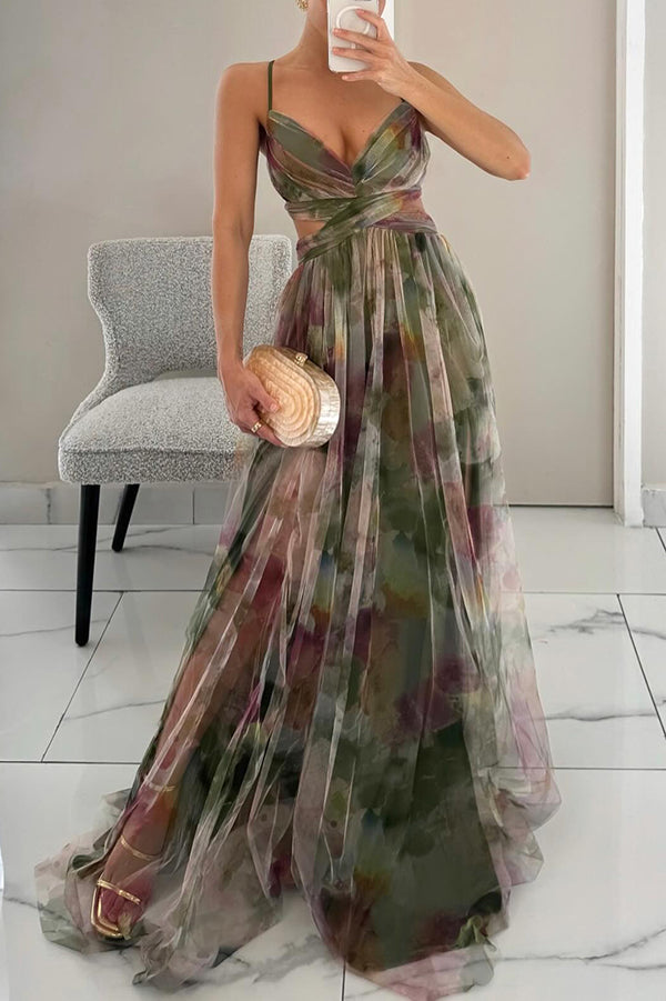 Casual Floral Maxi Dress-dresses > maxi dress-Laventaire-Laventaire