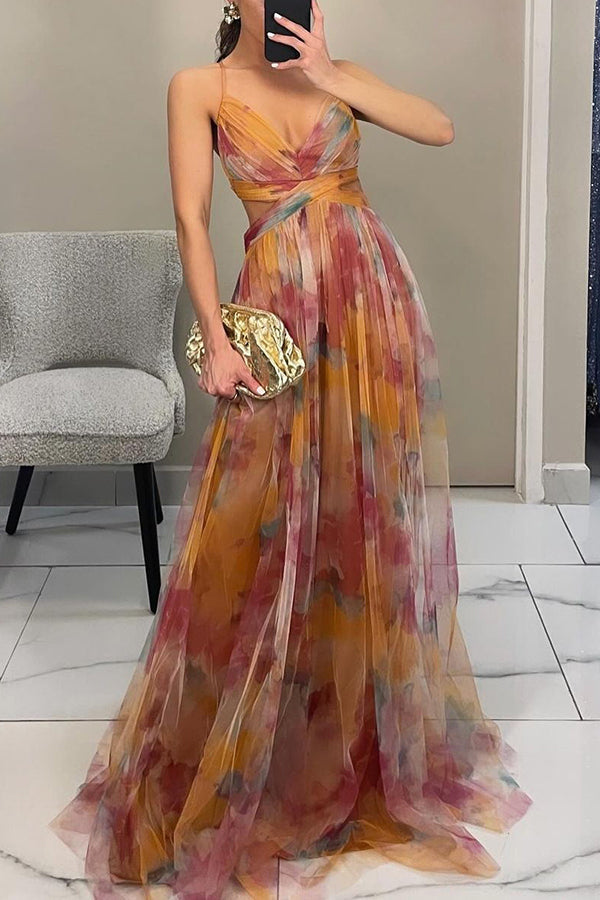 Casual Floral Maxi Dress-dresses > maxi dress-Laventaire-Laventaire