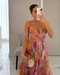 Casual Floral Maxi Dress-dresses > maxi dress-Laventaire-Laventaire