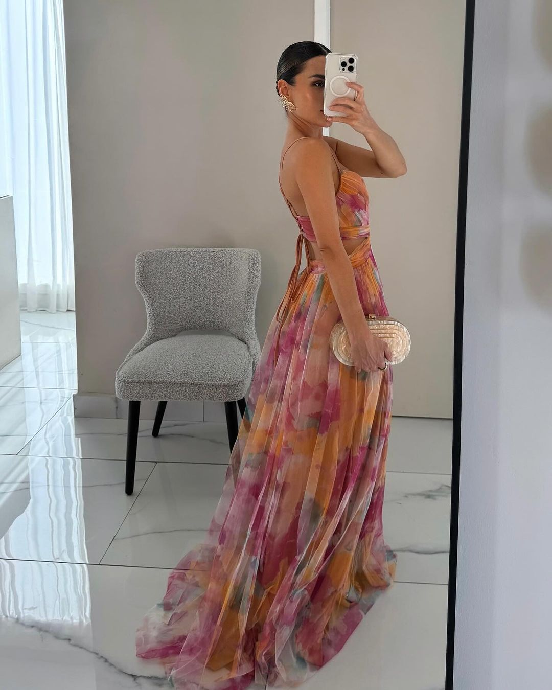 Casual Floral Maxi Dress-dresses > maxi dress-Laventaire-Laventaire