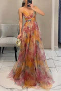 Casual Floral Maxi Dress-dresses > maxi dress-Laventaire-Laventaire