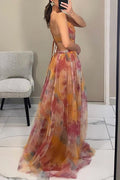 Casual Floral Maxi Dress-dresses > maxi dress-Laventaire-Laventaire