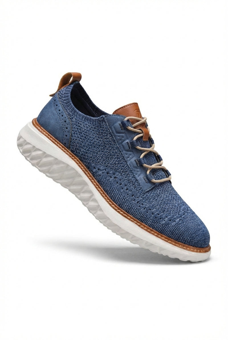 Casual Knit Shoes-shoes > casual shoes-Laventaire-Blue-35-Laventaire