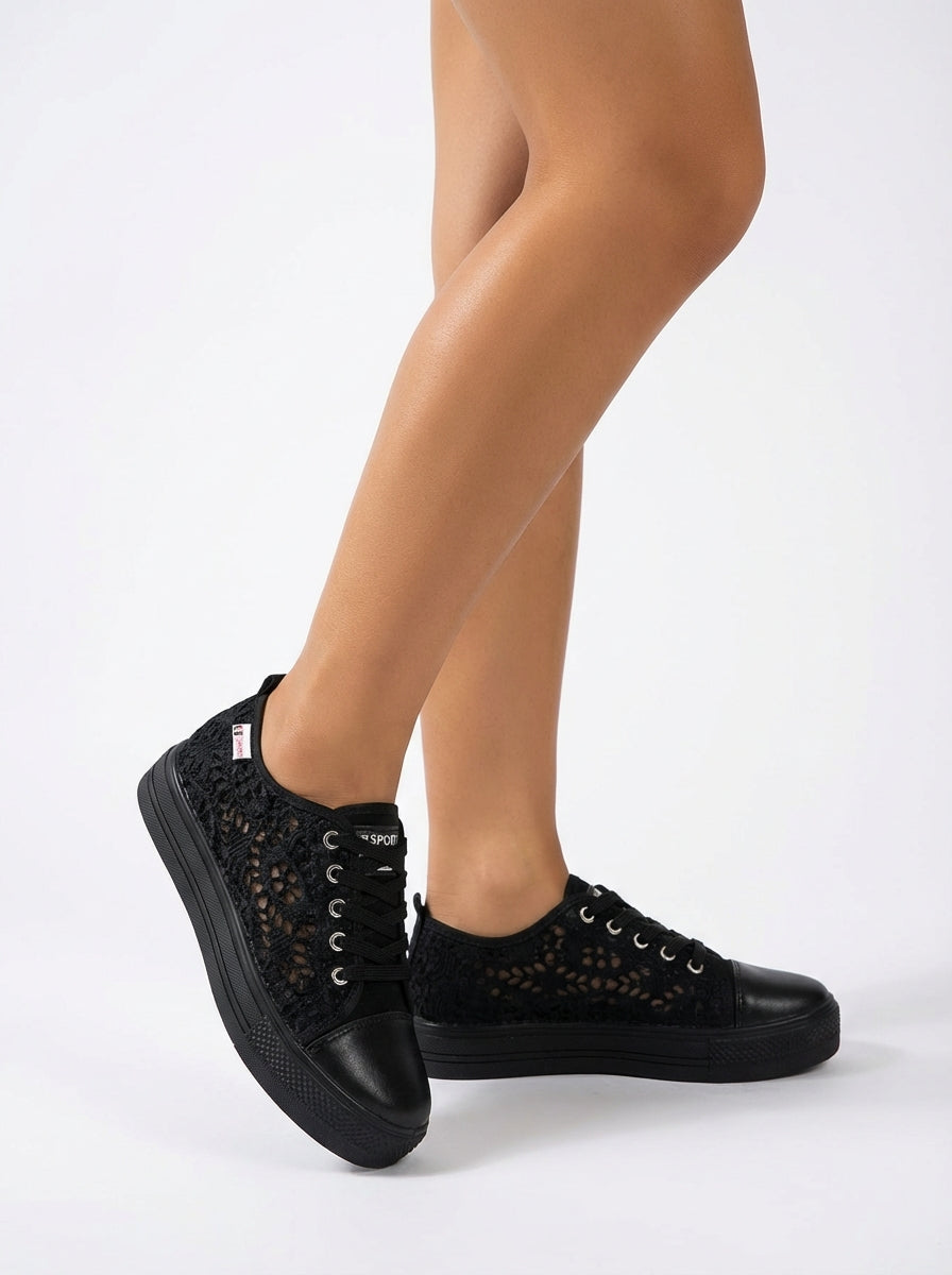 Casual Lace Sneakers-footwear > sneakers-Laventaire-Laventaire