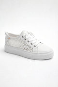 Casual Lace Sneakers-footwear > sneakers-Laventaire-White-35-Laventaire