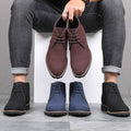 Casual Lace Up Derby Boots-footwear > boots > derby boots-Laventaire-Laventaire