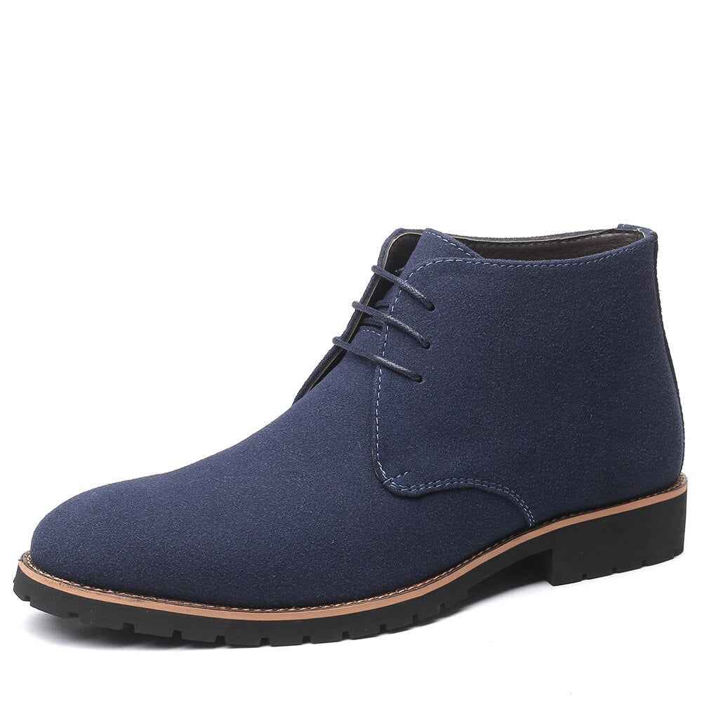 Casual Lace Up Derby Boots-footwear > boots > derby boots-Laventaire-Laventaire