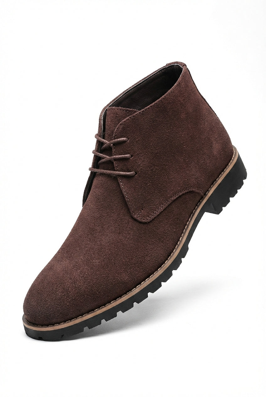 Casual Lace Up Derby Boots-footwear > boots > derby boots-Laventaire-Laventaire