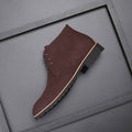Casual Lace Up Derby Boots-footwear > boots > derby boots-Laventaire-Dark Brown-38-Laventaire