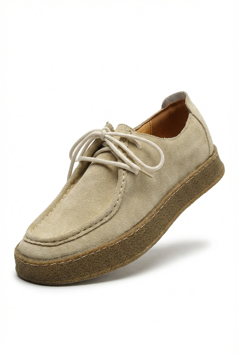 Casual Lace Up Shoes-footwear > casual shoes-Laventaire-Beige-38-Laventaire