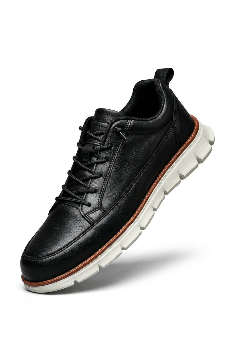 Casual Lace Up Shoes-footwear > casual shoes-Laventaire-Black-35-Laventaire