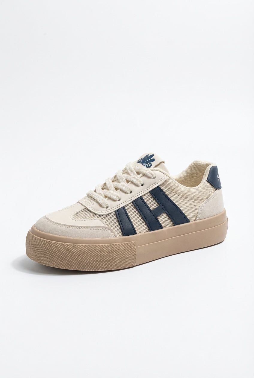 Casual Lace Up Sneakers-footwear > sneakers-Laventaire-Navy Blue-35-Laventaire