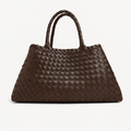 Casual Leather Tote Bag-bags > tote bags-Laventaire-Laventaire